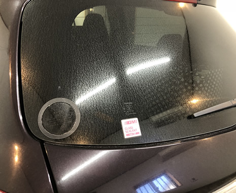 ガラス磨き施工前