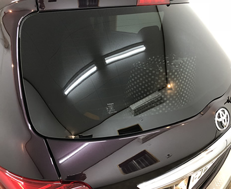 ガラス磨き施工後